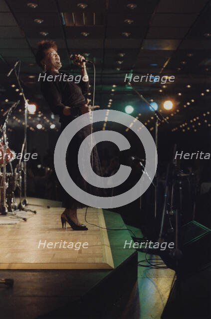 Dee Dee Bridgewater, Jazz Inn Party, Nordwijk, Netherlands, 1989. Creator: Brian Foskett.