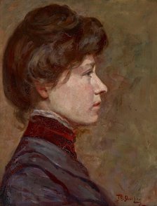 Portrait of a Young Woman, before 1900. Creator: Julia G Sharpe.