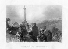 Walker's Pillar, Londonderry, Northern Ireland, 1860. Artist: R Wallis