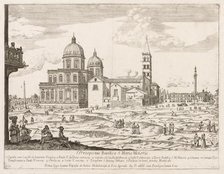 Santa Maria Maggiore from "Prospectus Locurum Urbis Romae Insign[ium]", 1666. Creator: Lievin Cruyl (Flemish, c. 1640-c. 1720).