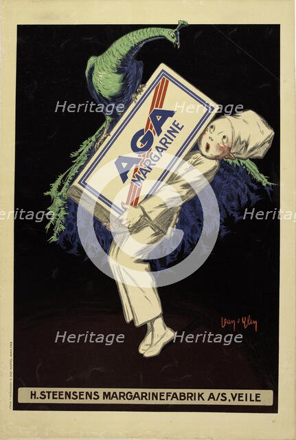 Aga Margarine, 1928. Creator: D'Ylen, Jean (1886-1938).