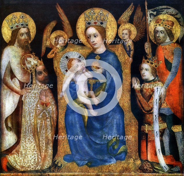 Votive panel of Archbishop Jan Ocko of Vlasim, after 1370 (1955). Artist: Master Theodoric