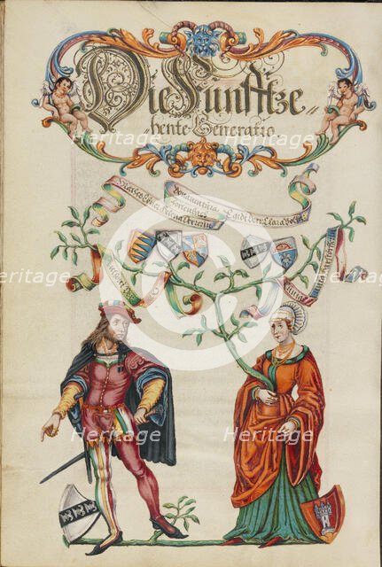 The Fifteenth Generation, Anthony Derrer, about 1626-1711. Creator: Unknown.