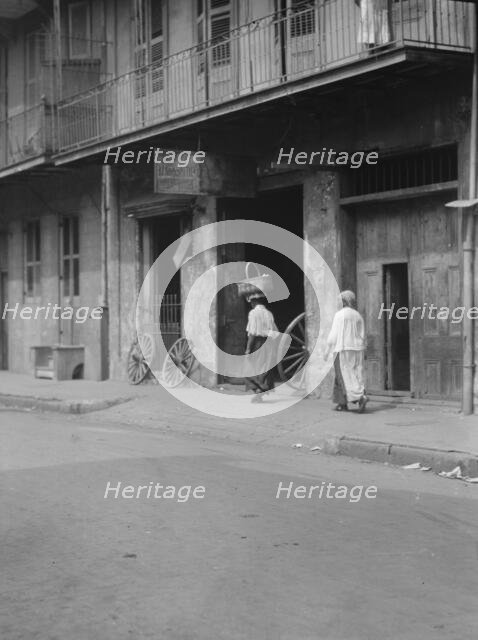 View down Chartres Street, New Orleans, between 1920 and 1926. Creator: Arnold Genthe.
