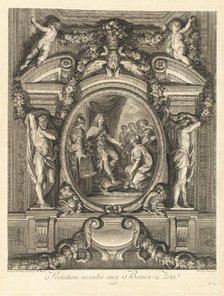Protection accordée aux beaux-arts 1663 (Protection Granted to the Fine...) [pl. 24], published 1752 Creators: Jean-Baptiste Masse, Louis Surugue.