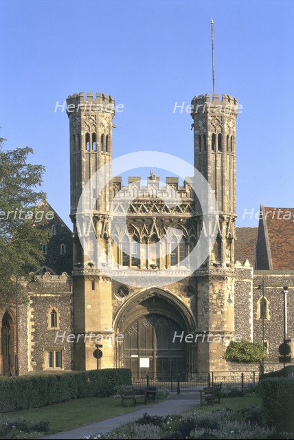 The Great Gate, St Augustine's Abbey, Canterbury, Kent, 1996. Artist: J Bailey