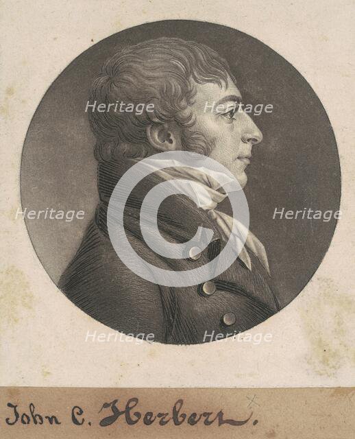 John Carlyle Herbert, 1807. Creator: Charles Balthazar Julien Févret de Saint-Mémin.
