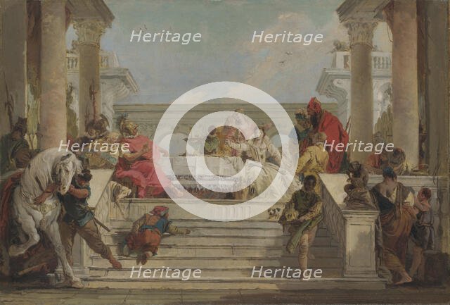 The Banquet of Cleopatra, 1740s. Creator: Tiepolo, Giambattista (1696-1770).
