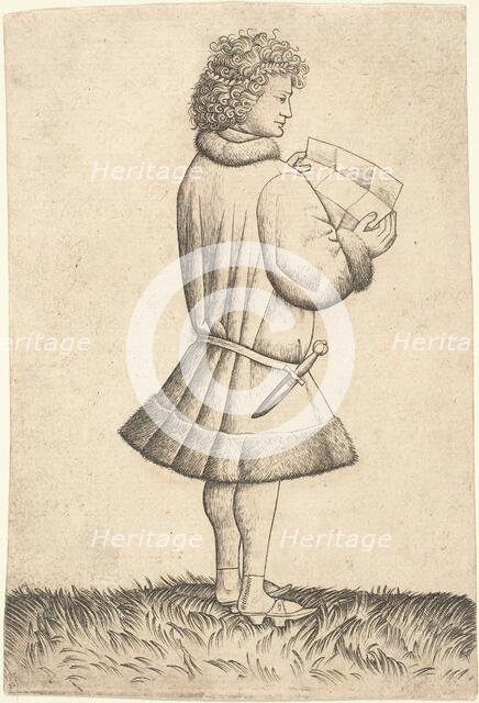 A Poet Reading, 1430s. Creator: Master of the Playing Cards.