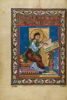 Saint Matthew; Gospel Book, about 1120-1140. Creator: Unknown.