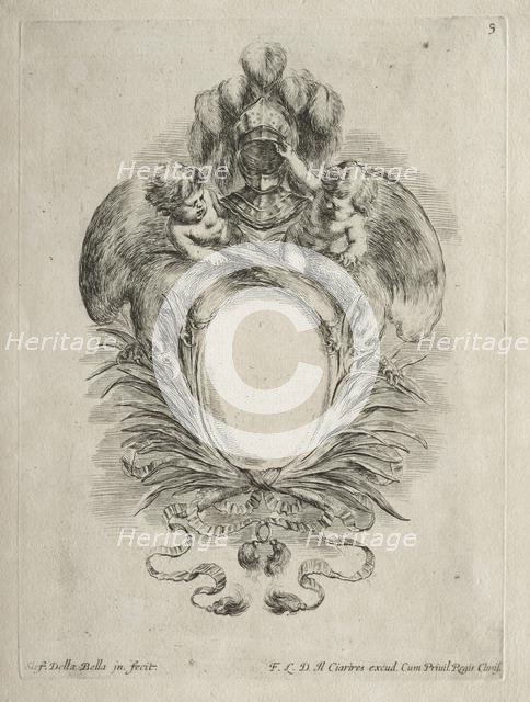 Collection of Various Caprices and New Designs of Cartouches and Ornaments: No. 5. Creator: Stefano Della Bella (Italian, 1610-1664).
