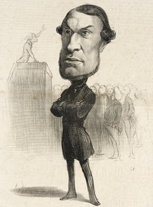 Achille Fould, 1849. Creator: Honore Daumier.