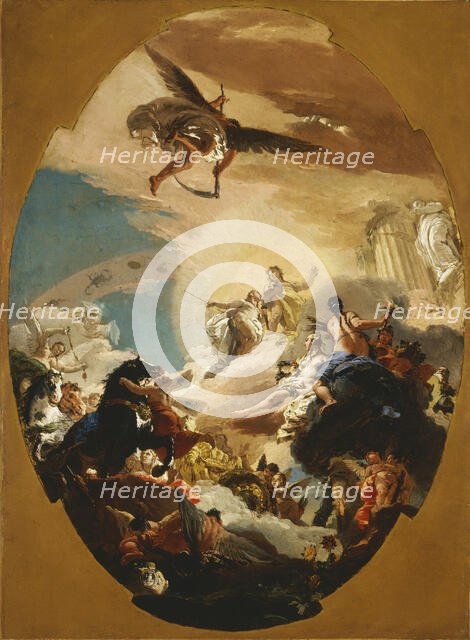 Apollo and Phaëthon, c1731. Creator: Giovanni Battista Tiepolo.