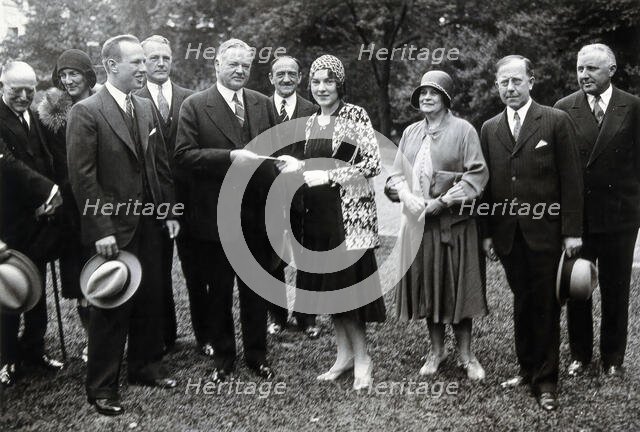 Henry Solomon Wellcome and others at the award of the Gorgas Memorial, 1930. Creator: Unknown.