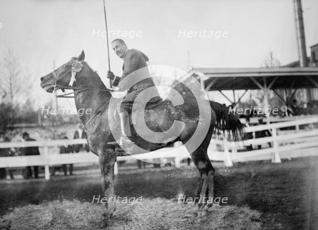 Horse Shows - Hugh Legare On 'Red Bird', 1912. Creator: Harris & Ewing.