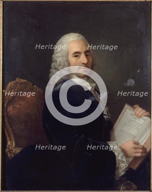 Portrait du docteur François Quesnay (1694-1774), médecin et économiste, after 1743. Creator: Ecole Francaise.