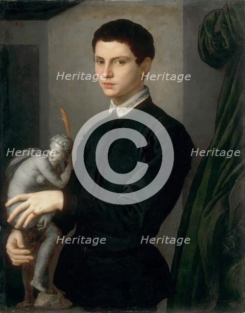 Portrait of the sculptor Baccio Bandinelli (1493-1560), 1540s. Creator: Bronzino, Agnolo (1503-1572).