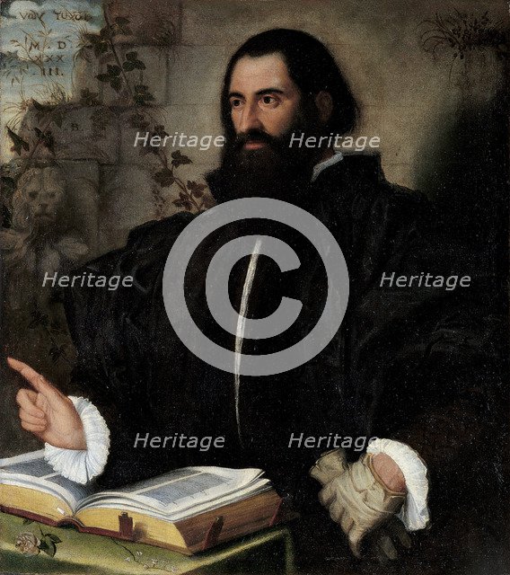 Portrait of Pietro Andrea Mattioli (1501-1578).