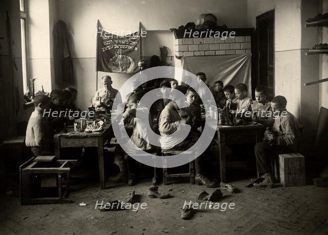 Minsk: House of teenagers - shoe workshop, 1922. Creator: Unknown.