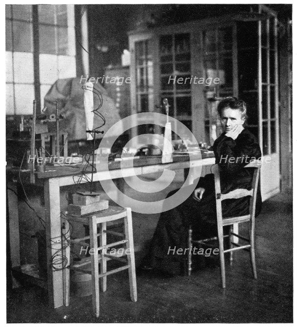 Marie Curie, Polish-born French physicist, c1920.  Artist: Anon