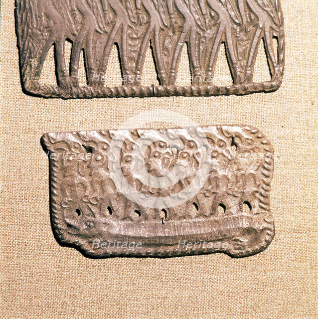 Bronze Plaque from Kama River Tribes, USSR, 3rd century BC-8th century.  Artist: Unknown.