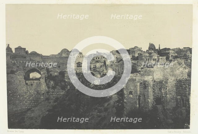 Quartier Occidental, Jérusalem; Palestine, 1849/51, printed 1852. Creator: Maxime du Camp.