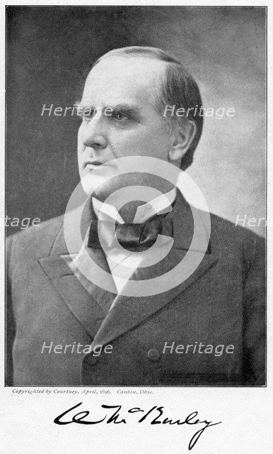 William McKinley, 25th President of the United States, 1896. Artist: Unknown