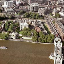 Tower of London and Tower Bridge, Stepney, London, 2002. Artist: EH/RCHME staff photographer