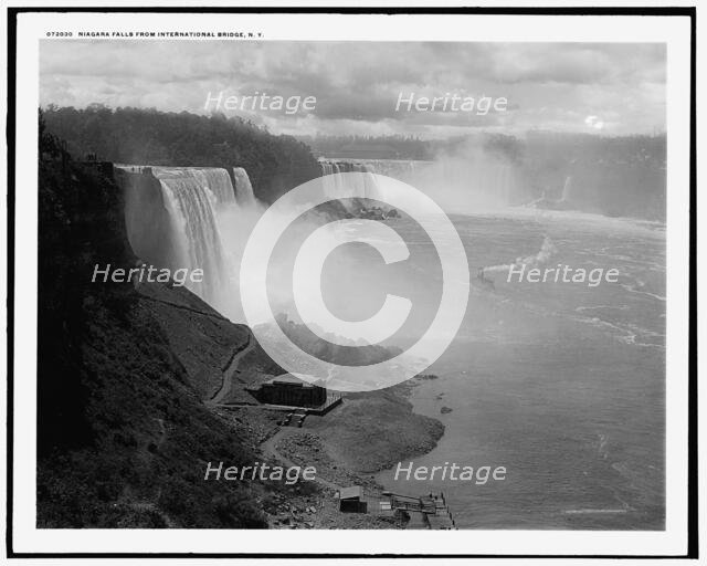 Niagara Falls, from International Bridge, N.Y., c.between 1905 and 1915. Creator: Unknown.