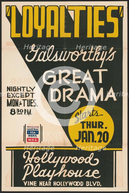 Loyalties, Los Angeles, [193-]. Creator: Unknown.