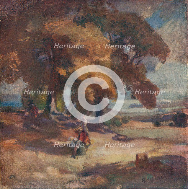 'The Nut Gatherers', c1902. Artist: Charles Hodge Mackie.