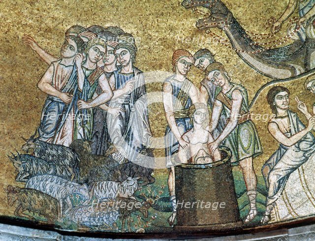 Joseph Thrown in a Well by his Brothers, mosaic, Saint Mark's Basilica, Venice, Italy, 14th century. Creator: Unknown.
