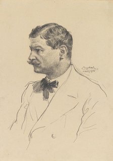 Self-Portrait, 1916. Creator: Engelhart, Josef (1864-1941).