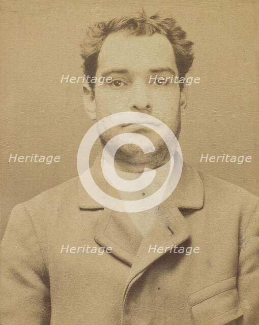 Dauriac. Henri, Georges. 36 ans, né à Memphis (USA). Agent d'affaires. Extortion de fonds...., 1894. Creator: Alphonse Bertillon.