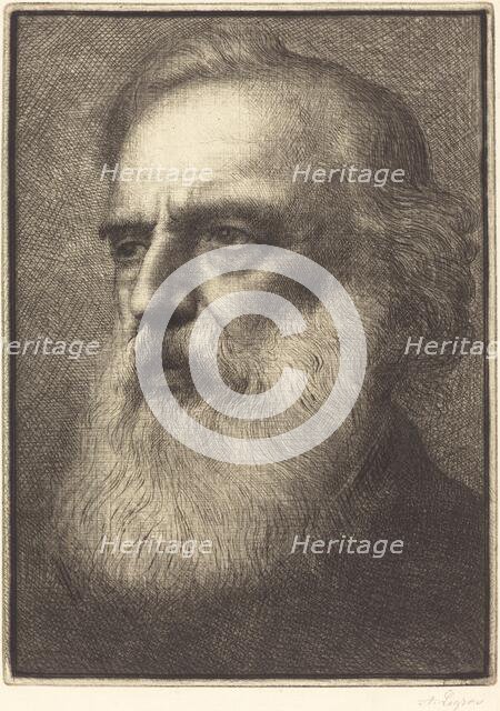 Self-Portrait, 4th plate. Creator: Alphonse Legros.