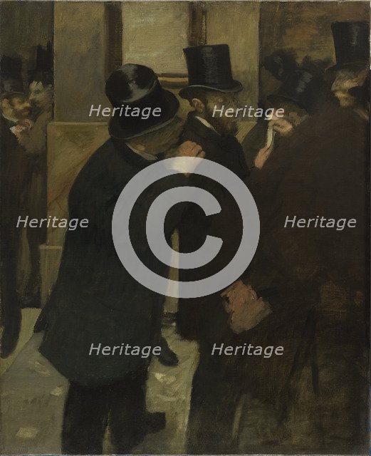 Portraits at the Stock Exchange, 1878-1879. Artist: Degas, Edgar (1834-1917)