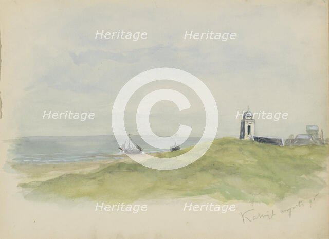 Coast at Katwijk, 1895. Creator: Christiaan Huidekoper.