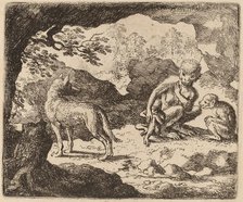 The Wolf and the Monkeys, probably c. 1645/1656. Creator: Allart van Everdingen.