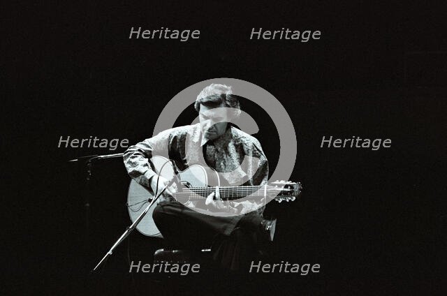 John McLaughlin, Fairfield Halls, Croydon, London, 1987. Creator: Brian O'Connor.