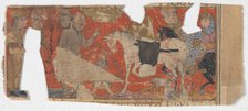 Unidentified Scene and Text Fragment from a Shahnama (Book of Kings), ca. 1330-40. Creator: Unknown.