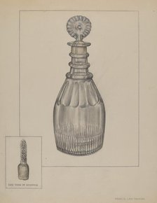 Decanter, c. 1937. Creator: Francis Law Durand.