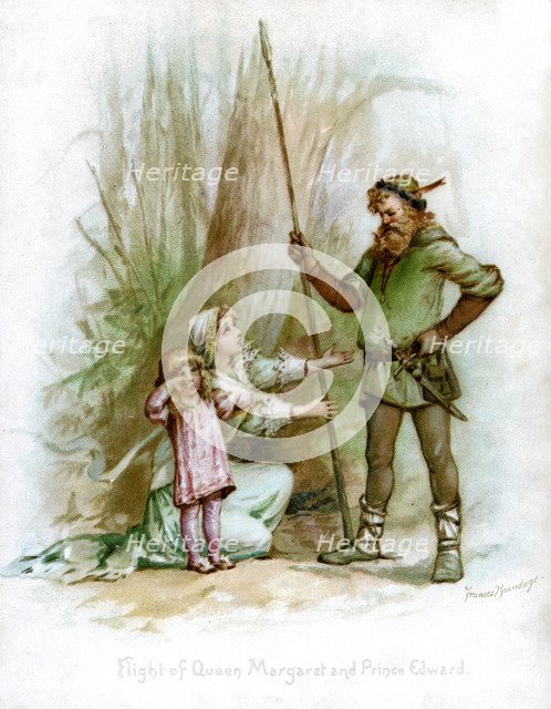 'Flight of Queen Margaret and Prince Edward', 1897.Artist: Frances Brundage