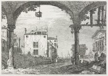 Views: The Portico with the Lantern, 1735-1746. Creator: Antonio Canaletto (Italian, 1697-1768).