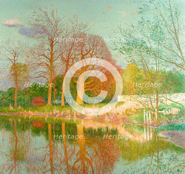 Chestnut Tree in the Evening Sun. Artist: Claus, Émile (1849-1924)