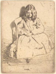 Annie Seated, 1858. Creator: James Abbott McNeill Whistler.