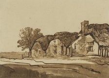 Three cottages by a road,  c.1640. Creator: Rembrandt Harmensz van Rijn.