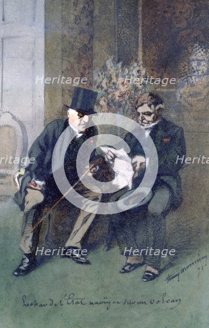 'Le Char de l'Etat Navigue sur un Volcan', 1871. Artist: Henry Bonaventure Monnier