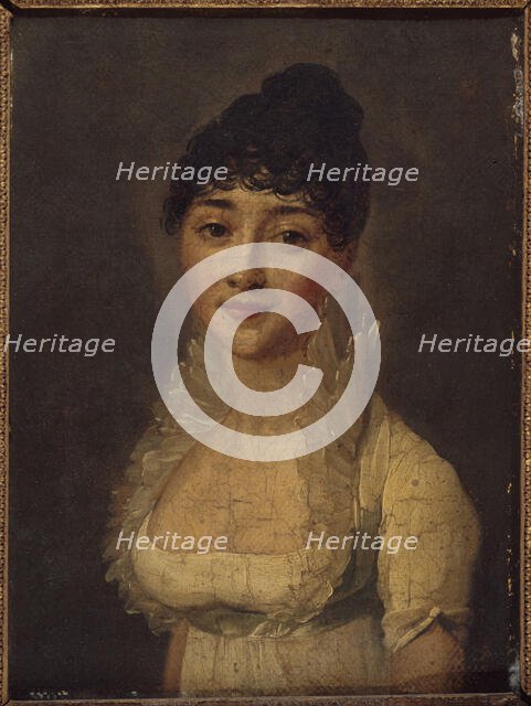 Portrait de femme en robe blanche, c1805. Creator: Louis Leopold Boilly.
