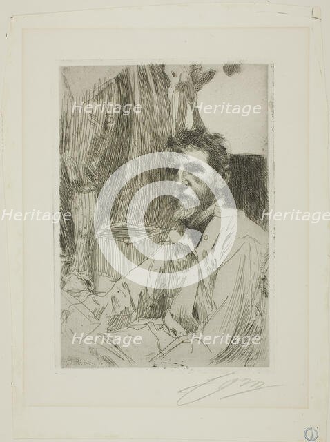 August Saint Gaudens I, 1898. Creator: Anders Leonard Zorn.