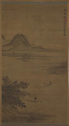 River Landscape: fishermen in boats, Ming dynasty, 15th century. Creator: Unknown.